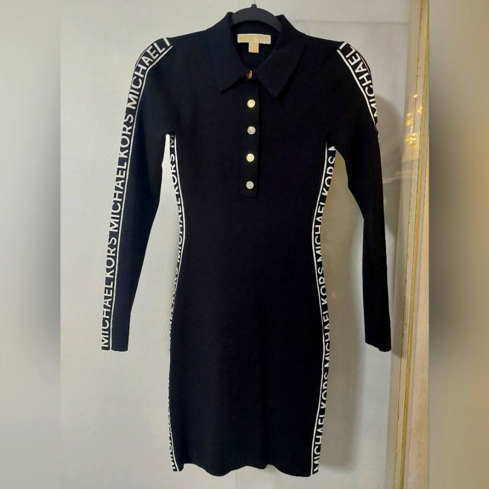 Michael Kors bodycon logotape dress